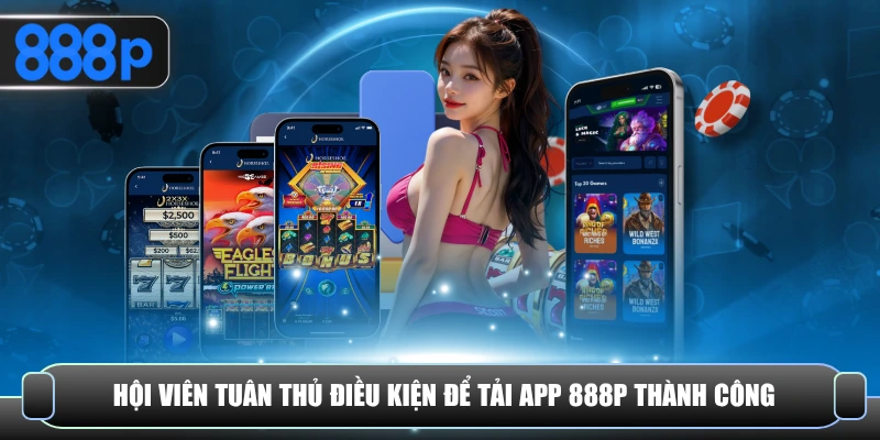Hội viên tuân thủ điều kiện để tải app 888P thành công